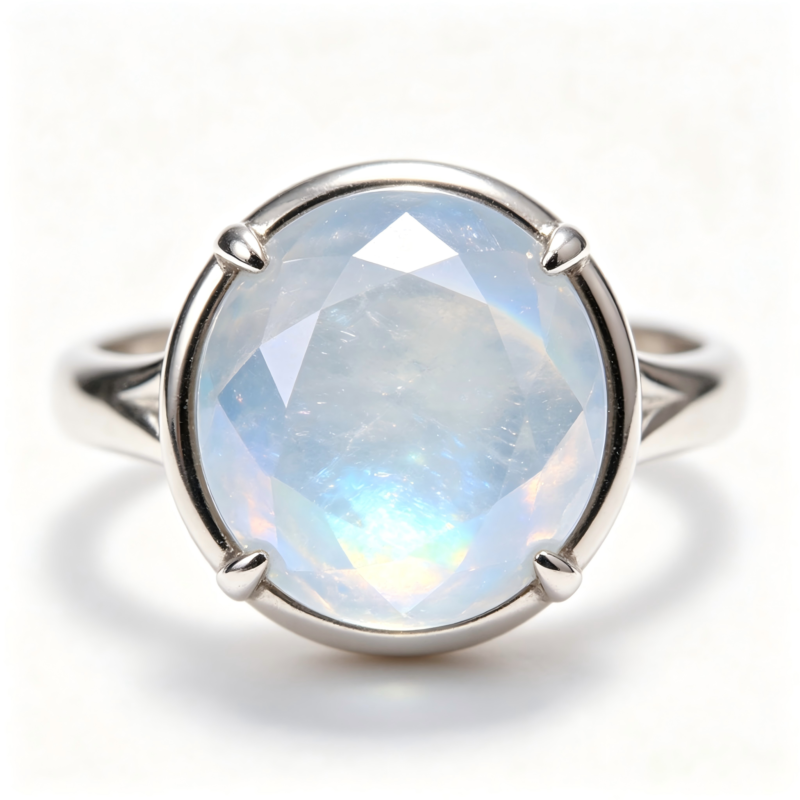 Moonstone S925 Silver Ring 4
